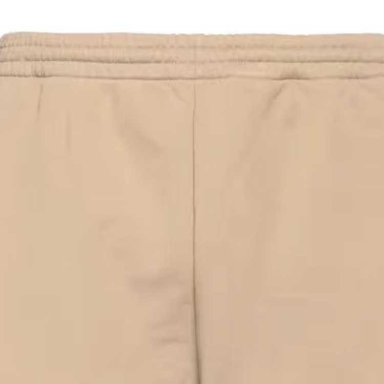 Shop Balenciaga BB Corp Khaki Embroidered Casual Shorts - Loose Fit. 676137TKVB59504