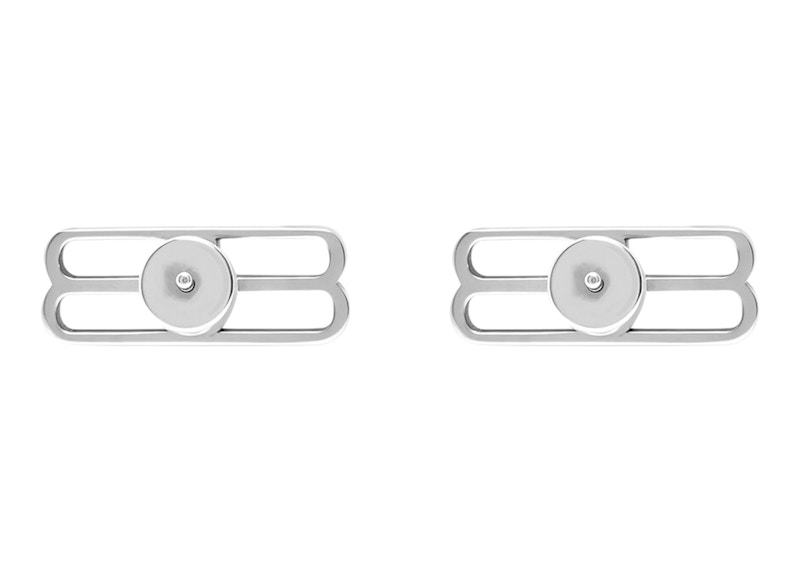 Balenciaga BB Icon Earrings Antique Silver 圖 2