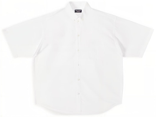 발렌시아가 BB 아이콘 FW22 화이트 릴랙스 핏 반팔 셔츠. 703845TMO409000 Buy 발렌시아가 BB 아이콘 FW22 화이트 릴랙스 핏 반팔 셔츠. 703845TMO409000