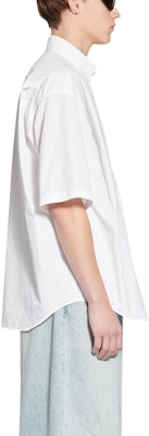 발렌시아가 BB 아이콘 FW22 화이트 릴랙스 핏 반팔 셔츠. 703845TMO409000 Purchase 발렌시아가 BB 아이콘 FW22 화이트 릴랙스 핏 반팔 셔츠. 703845TMO409000