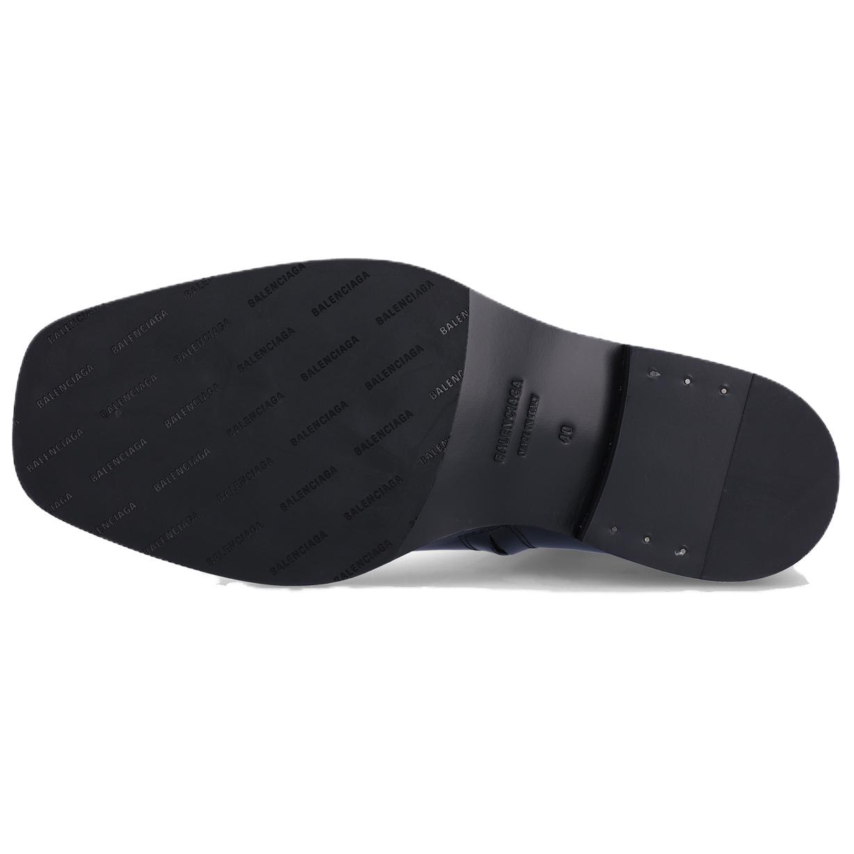 Purchase 巴黎世家 Balenciaga Rim 皮革 拉鍊圓頭舒適 時尚短靴 男款 黑色