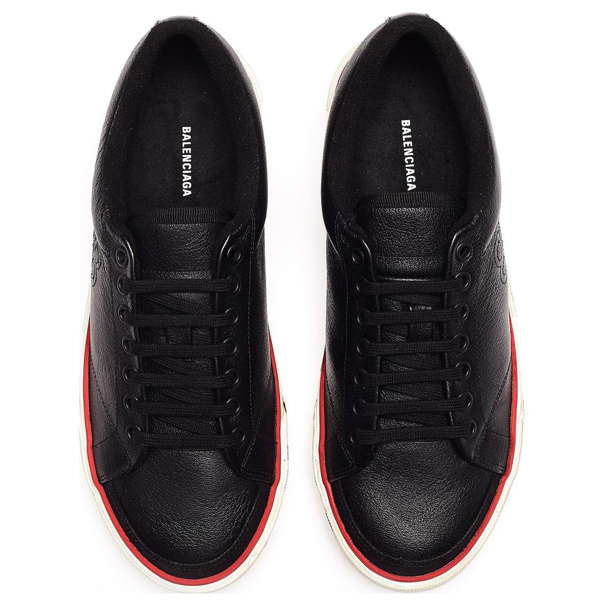 Balenciaga BB Leather Low 'Black' 圖 3