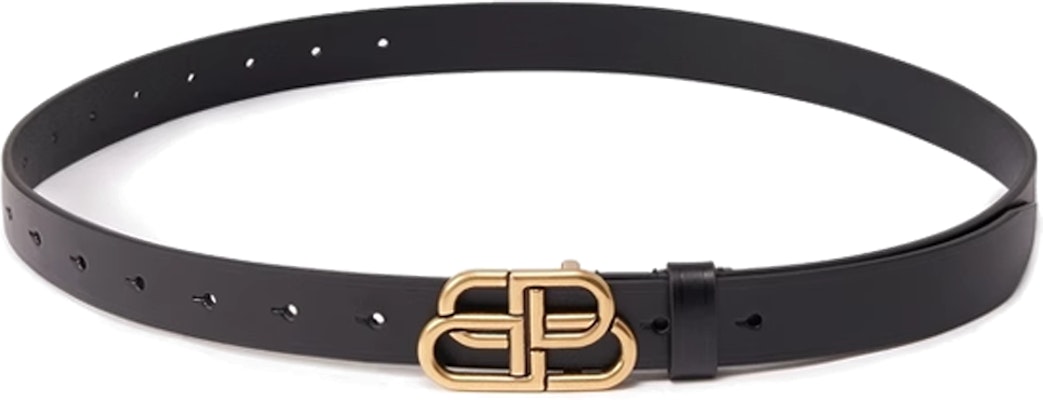 Balenciaga BB Logo Cutout Leather Belt Black 3.5cm. 581690-1000 Buy Balenciaga BB Logo Cutout Leather Belt Black 3.5cm. 581690-1000