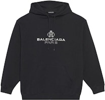 Balenciaga BB Paris Hoodie 'Black' Balenciaga BB Paris Hoodie 'Black'