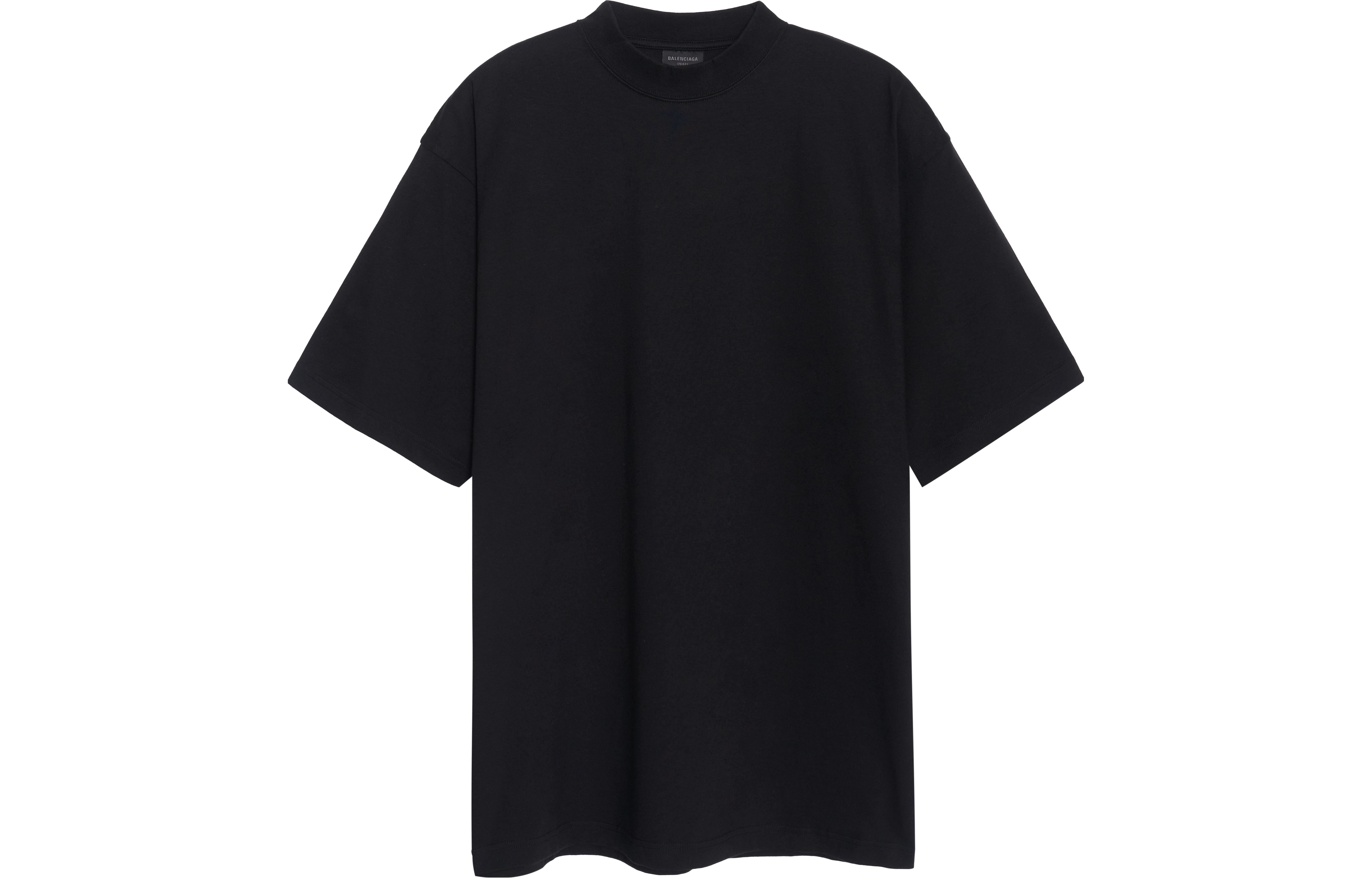 Lookbook 巴黎世家 BB Paris Icon SS23 黑色水钻短袖男女同款T恤. 739784TOVU81055