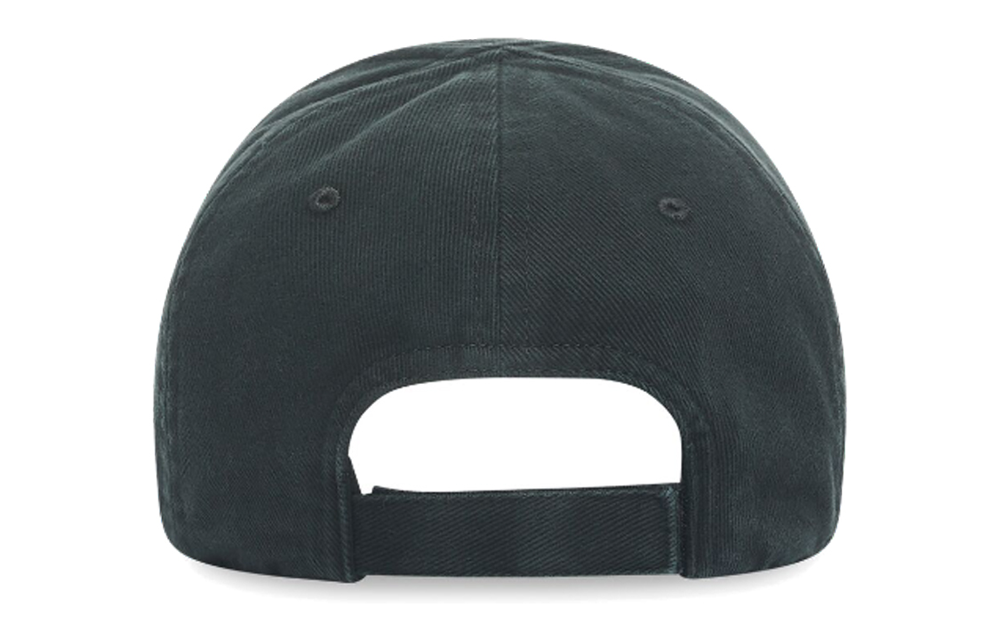 Shop Balenciaga BB Paris Logo Embroidered Cotton Cap Unisex Dark Green. 704105410B20010