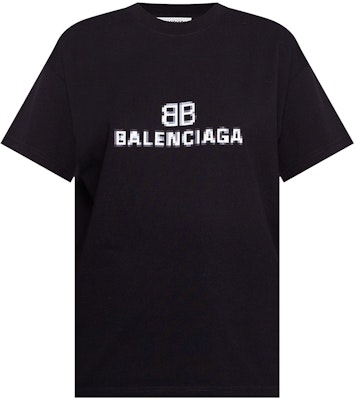 Balenciaga BB Pixel T-Shirt 'Black' Buy Balenciaga BB Pixel T-Shirt 'Black'