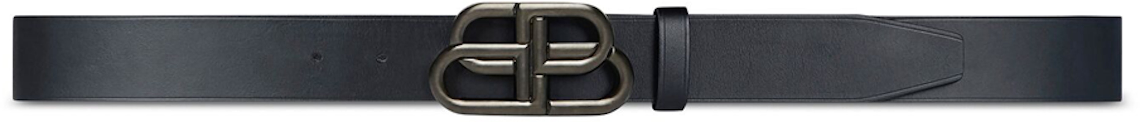 Balenciaga BB Smooth Leather Belt Black 3.5cm Large Size. 5703701CH551000 Order Balenciaga BB Smooth Leather Belt Black 3.5cm Large Size. 5703701CH551000