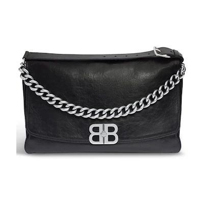 Balenciaga BB Soft Large Flap Bag Black