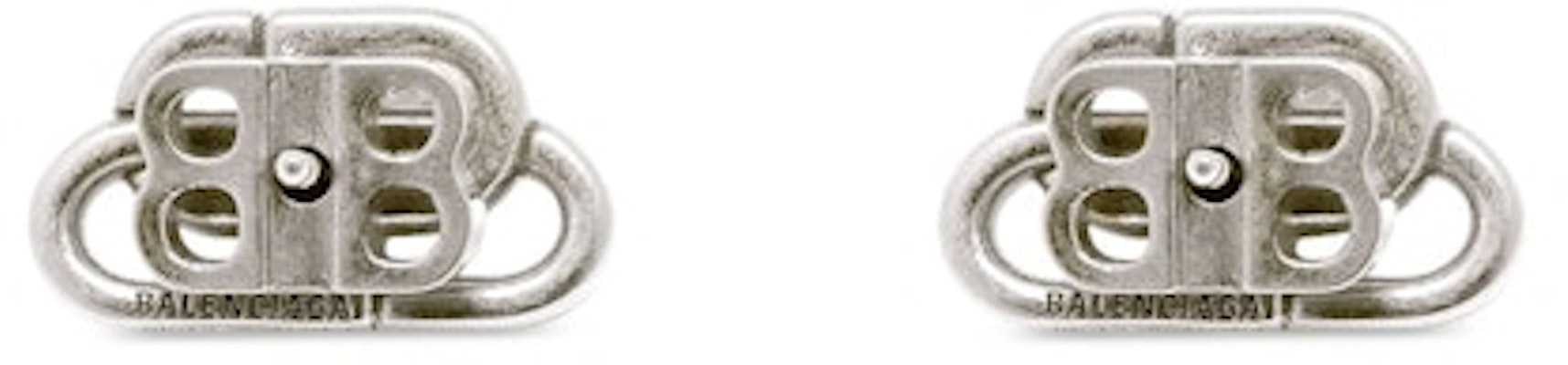 Balenciaga BB XS Stud Earrings Silver Order Balenciaga BB XS Stud Earrings Silver