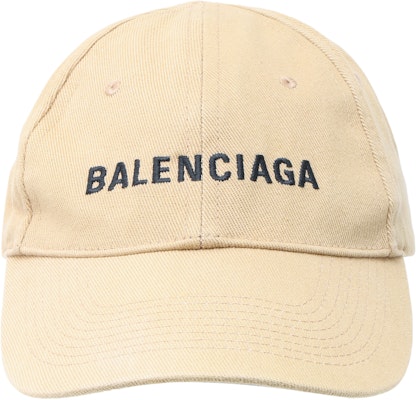 Balenciaga Beige Embroidered Logo Baseball Cap 590758-310B2-9760 Buy Balenciaga Beige Embroidered Logo Baseball Cap 590758-310B2-9760