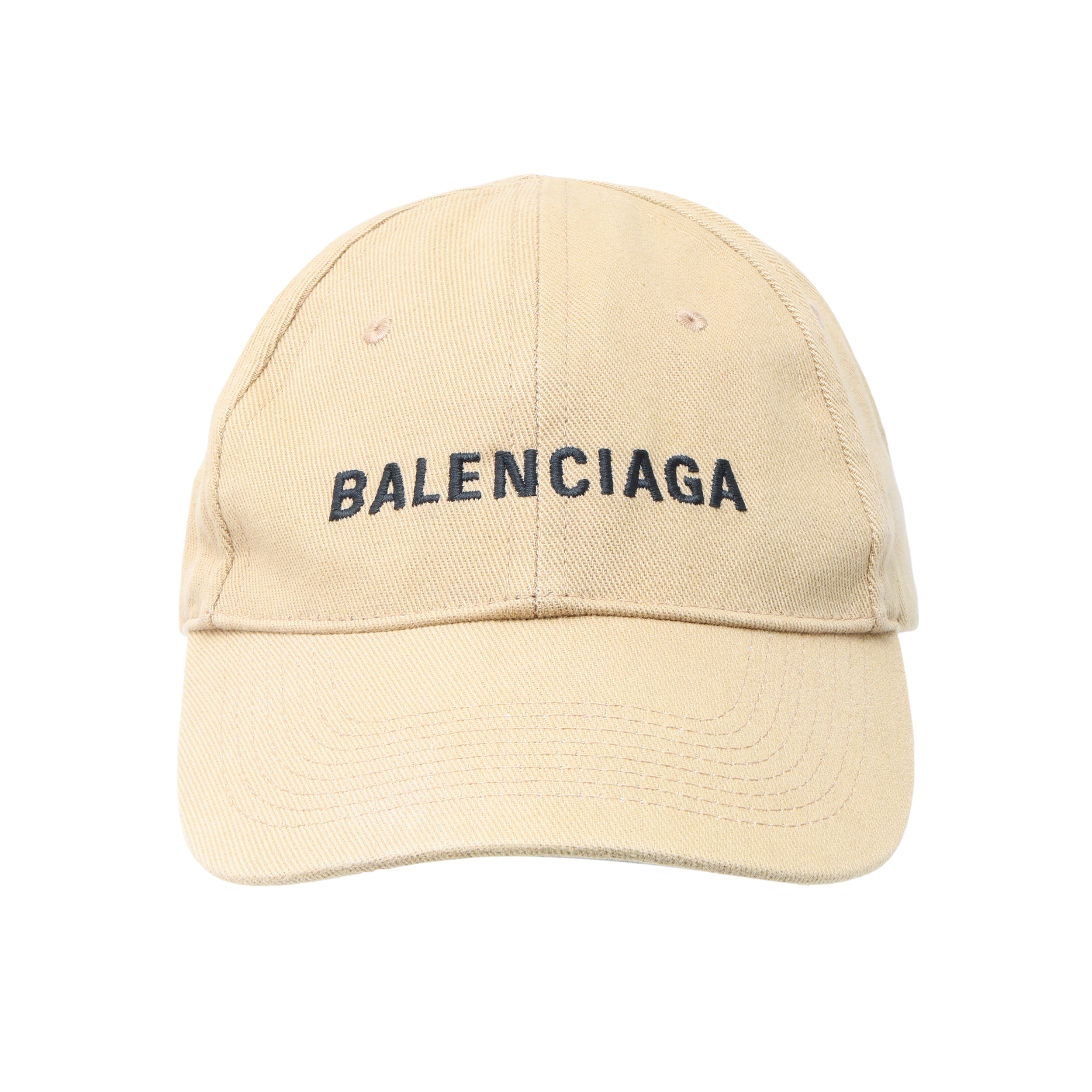 Order Balenciaga Beige Embroidered Logo Baseball Cap 590758-310B2-9760
