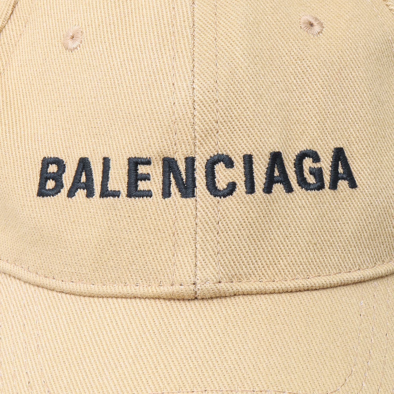 Details for Balenciaga Beige Embroidered Logo Baseball Cap 590758-310B2-9760