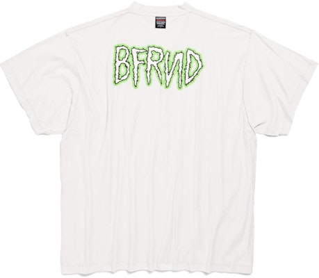 Balenciaga BFRND Logo Oversized Camiseta Unisex Blanca. 787358TQVG89016 Lookbook Balenciaga BFRND Logo Oversized Camiseta Unisex Blanca. 787358TQVG89016