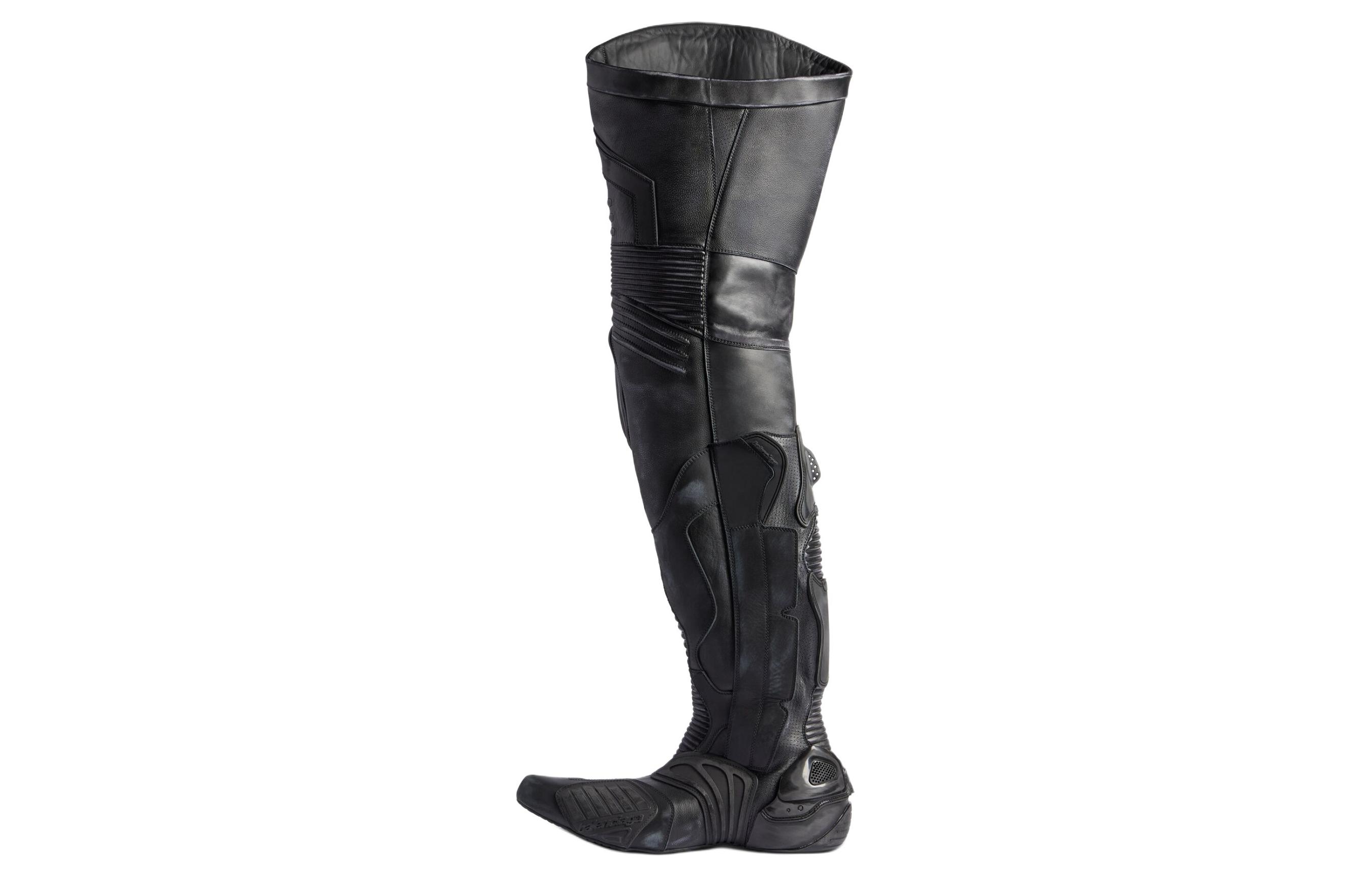 Balenciaga Biker Over-the-knee Boots 'Black' 771185WB6A21000