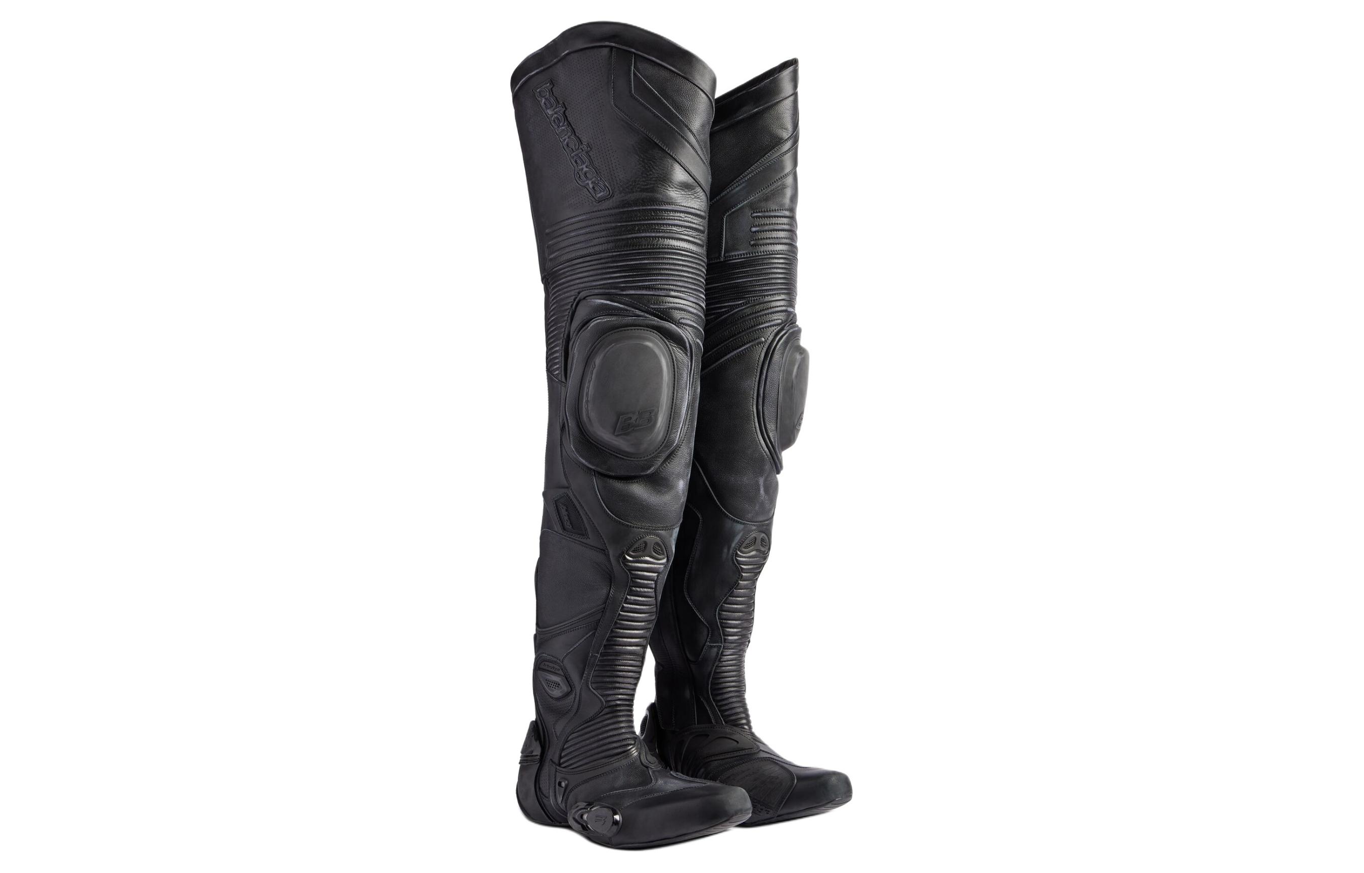 Lookbook Balenciaga Biker Over-the-knee Boots 'Black' 771185WB6A21000