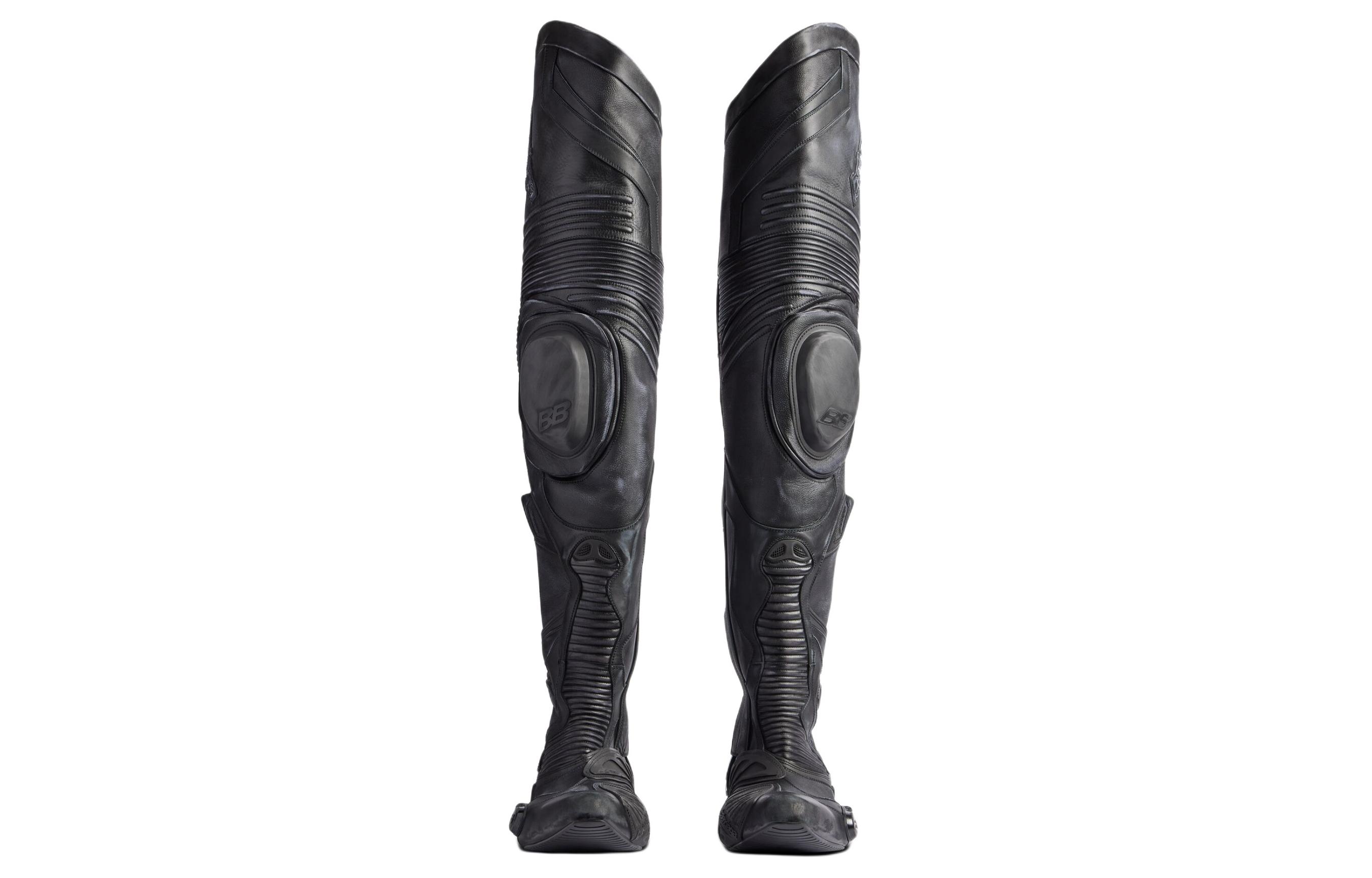 Details for Balenciaga Biker Over-the-knee Boots 'Black' 771185WB6A21000