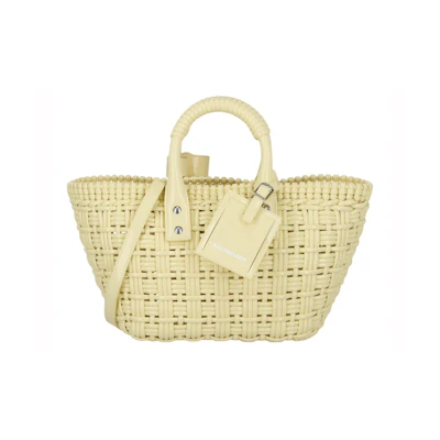 Balenciaga Bistro Strap Basket XS Yellow