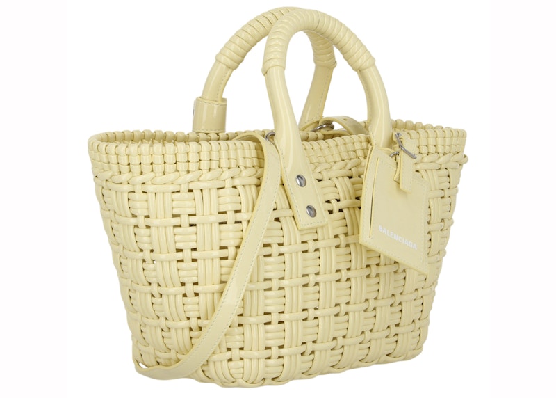 Order 巴黎世家Bistro小号黄色手提篮包