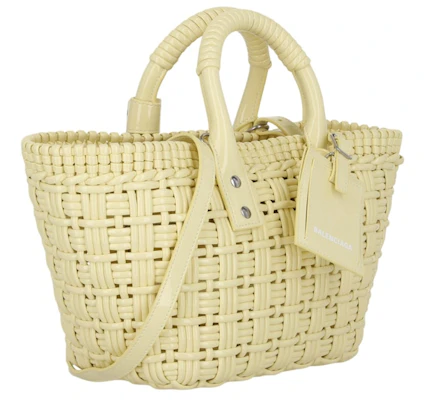 巴黎世家Bistro小号黄色手提篮包 Order 巴黎世家Bistro小号黄色手提篮包