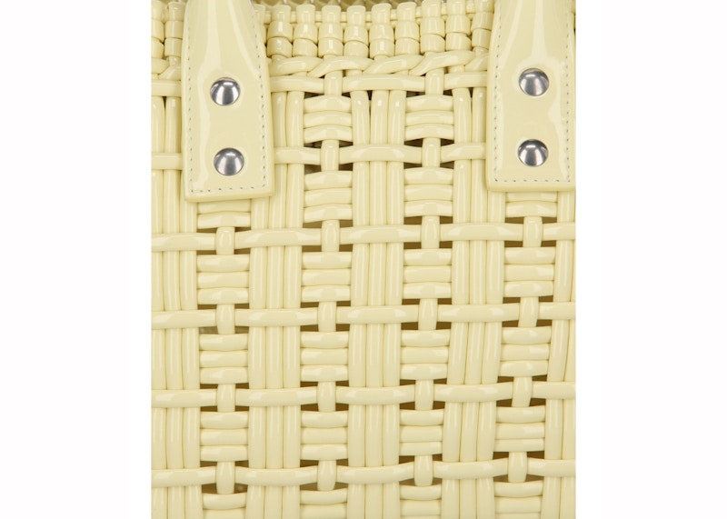 Lookbook 巴黎世家Bistro小号黄色手提篮包