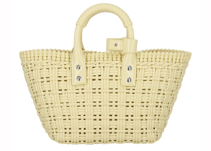 Purchase 巴黎世家Bistro小号黄色手提篮包