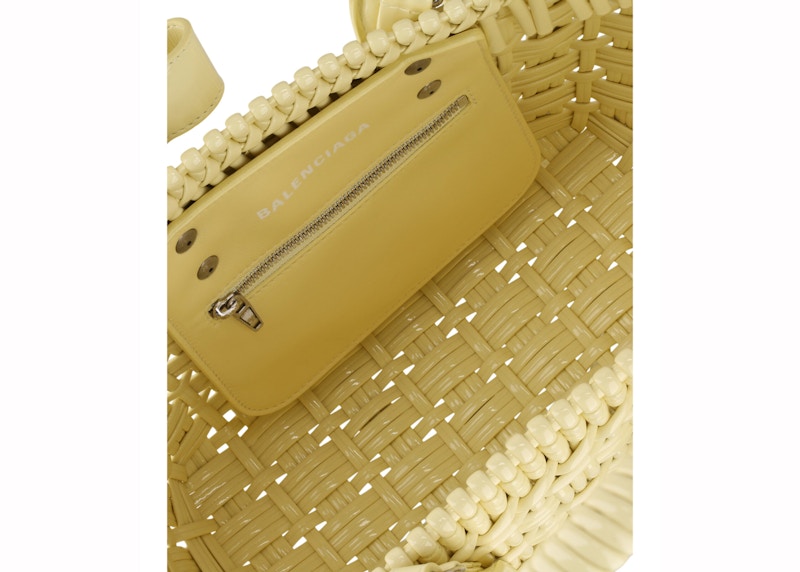 Details for 巴黎世家Bistro小号黄色手提篮包