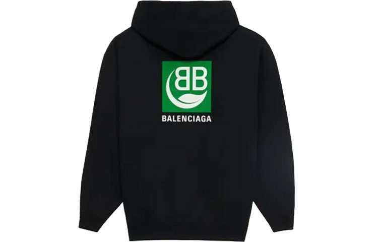 Balenciaga Black Alphabet Print Hoodie Regular Fit Sweater 570811THV641000 圖 3
