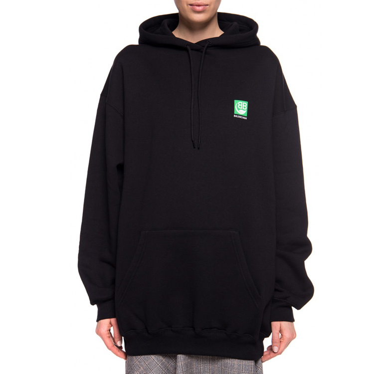 Balenciaga Black Alphabet Print Hoodie Regular Fit Sweater 570811THV641000 圖 4