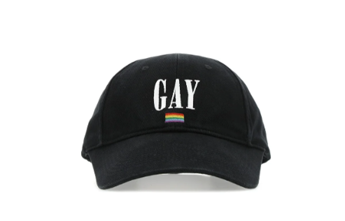 Order Balenciaga Black Baseball Cap with Letter Logo Design 670811410B21000