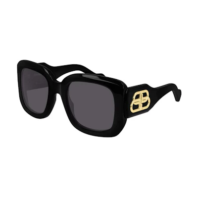 Balenciaga Black Cat-Eye Sunglasses Unisex BB0069s-001