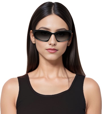 巴黎世家黑色猫眼太阳镜刻字标志 男女同款情侣风格 BB0157S001 Sizing 巴黎世家黑色猫眼太阳镜刻字标志 男女同款情侣风格 BB0157S001