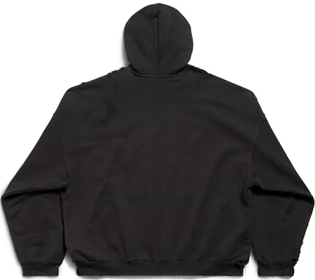 巴黎世家黑色水晶Logo連帽上衣 男女款寬鬆版長袖衛衣 739024TQVL11083 Lookbook 巴黎世家黑色水晶Logo連帽上衣 男女款寬鬆版長袖衛衣 739024TQVL11083