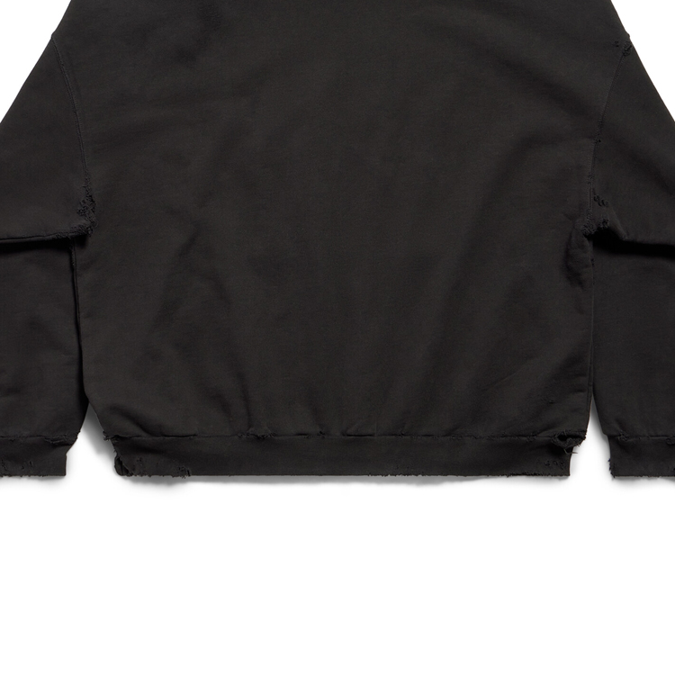 Balenciaga Black Crystal Logo Hoodie Unisex Oversized Fit Long Sleeve Sweatshirt 739024TQVL11083 圖 8