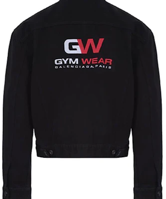 Balenciaga Black Denim Jacket with Back Logo Design 626119TEW351105 Sizing Balenciaga Black Denim Jacket with Back Logo Design 626119TEW351105