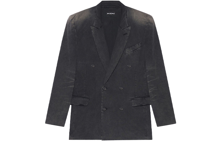 Balenciaga Black Double-Breasted Casual Blazer Regular Fit 662390TAV041000