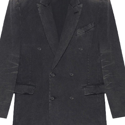 バレンシアガ ブラック ダブルブレスト カジュアル ブレザー レギュラーフィット 662390TAV041000 Sizing バレンシアガ ブラック ダブルブレスト カジュアル ブレザー レギュラーフィット 662390TAV041000