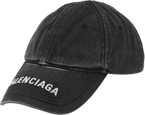 Balenciaga Black Embroidered Logo Cotton Baseball Cap Unisex Couple Style 617160-4A2B4-1077 Lookbook Balenciaga Black Embroidered Logo Cotton Baseball Cap Unisex Couple Style 617160-4A2B4-1077