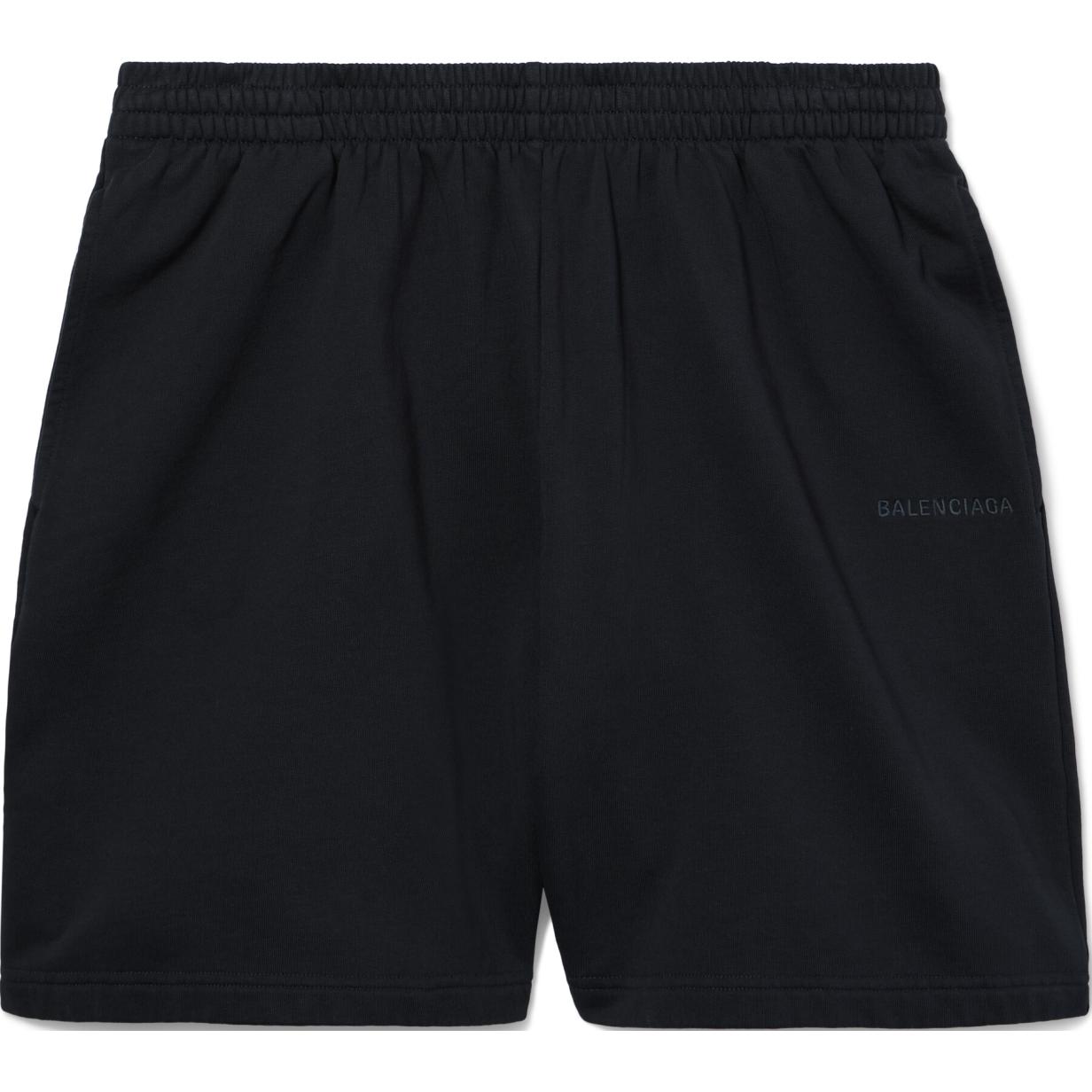 Balenciaga Black FW24 Unisex Mid-Rise Loose Fit Embroidered Logo Casual Shorts. 676137TRVM61041 圖 2