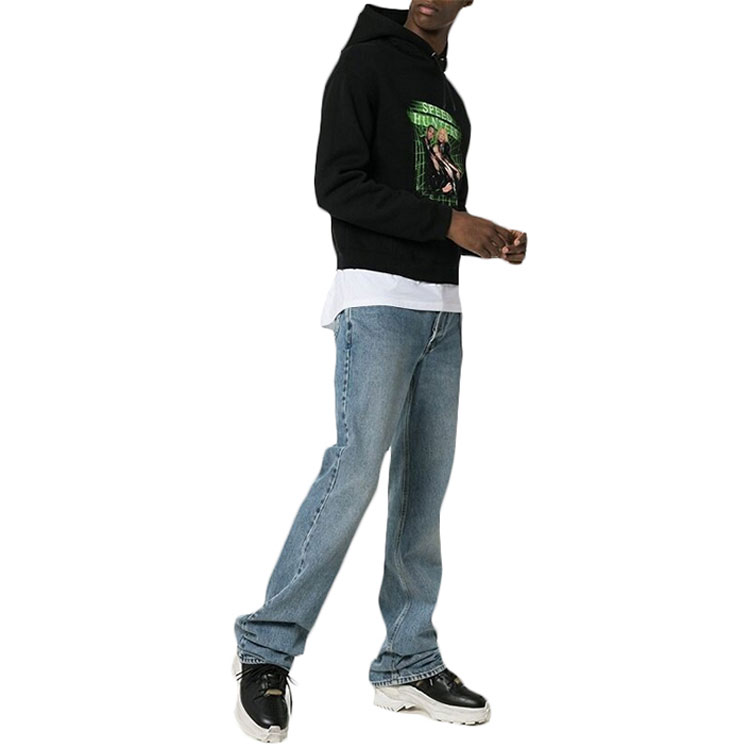 Details for バレンシアガ ブラック グラフィック レタープリント ユニセックス 長袖スウェットシャツ 556136TDV151000