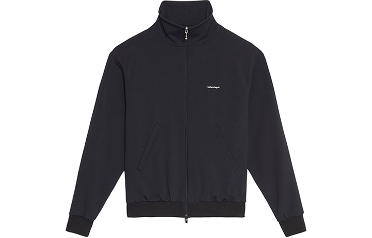 Balenciaga Black High-Collar Casual Track Jacket 567921TTK211000