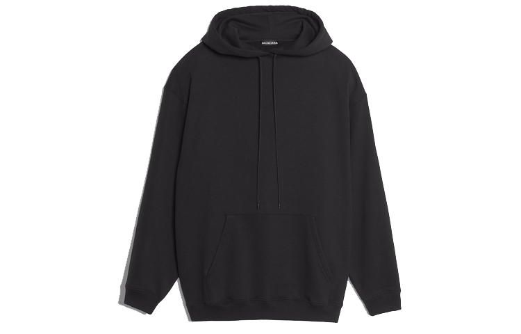 Lookbook Balenciaga Black Hoodie with Large Logo Print on Back 556143TAV371000