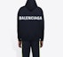 Purchase Balenciaga Black Hoodie with Large Logo Print on Back 556143TAV371000