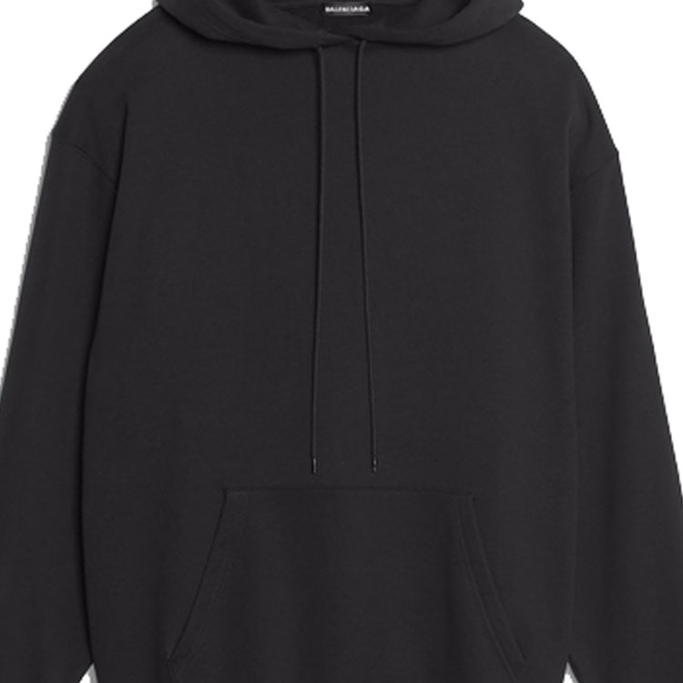 Cheap Balenciaga Black Hoodie with Large Logo Print on Back 556143TAV371000