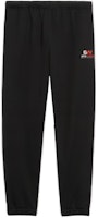 Balenciaga Black Knit Joggers with Logo Print 626310TIVD41000 Balenciaga Black Knit Joggers with Logo Print 626310TIVD41000