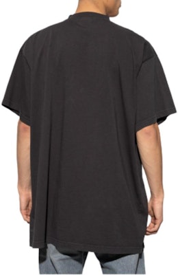 巴黎世家黑色字母Logo印花男女同款圆领T恤常规版型。 739784TRVH58190 Details for 巴黎世家黑色字母Logo印花男女同款圆领T恤常规版型。 739784TRVH58190