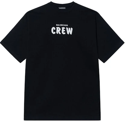 巴黎世家黑色字母印花圆领T恤 620969TIV741070 Buy 巴黎世家黑色字母印花圆领T恤 620969TIV741070