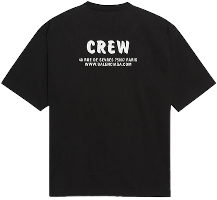 巴黎世家黑色字母印花圆领T恤 620969TIV741070 Lookbook 巴黎世家黑色字母印花圆领T恤 620969TIV741070