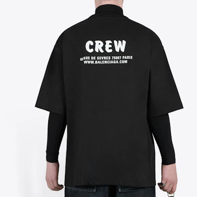 巴黎世家黑色字母印花圆领T恤 620969TIV741070 Purchase 巴黎世家黑色字母印花圆领T恤 620969TIV741070