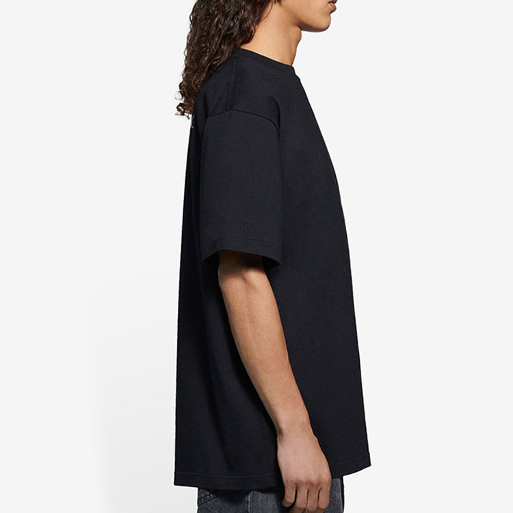 Balenciaga Black Letter Print Crewneck T-Shirt 641675TKV861070 圖 6